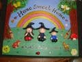 LARGE A4 size PLAYHOUSE WENDY HOUSE  GARDEN FAMILY SIGN PLAQUE up to 4 Main Characters